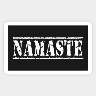 Simple Namasté white - stamp Magnet